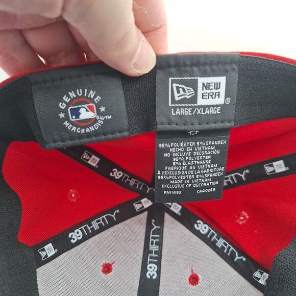 New Era St Louis Cardinals Game Day 39THIRTY Stretch Flex Hat Cap Red L/XL - Picture 7 of 7